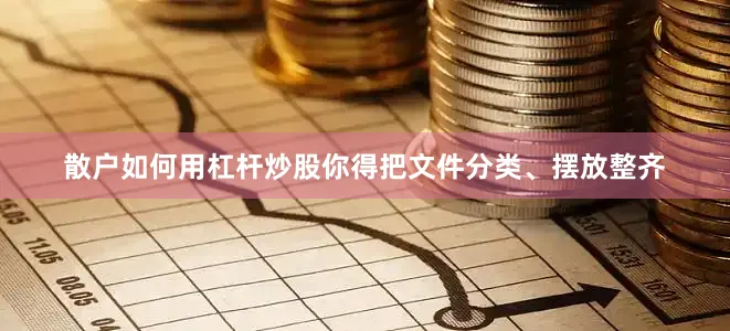 散户如何用杠杆炒股你得把文件分类、摆放整齐